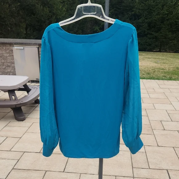 Calvin Klein Teal Blouse - Picture 11 of 16